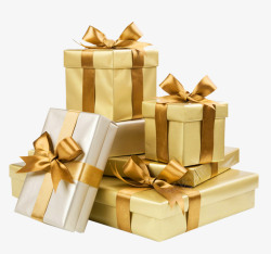 简约礼物金色简约礼物盒装饰图案高清图片