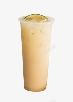 柠檬杯柠檬养乐多奶茶高清图片