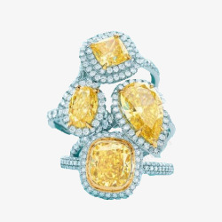 钻石珠宝广告黄色钻石珠宝广告高清图片