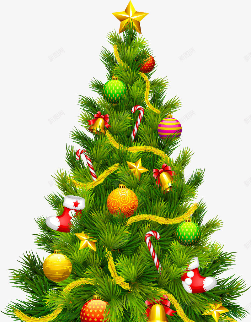 圣诞树装饰png免抠素材_新图网 https://ixintu.com 圣诞树 装饰 高清