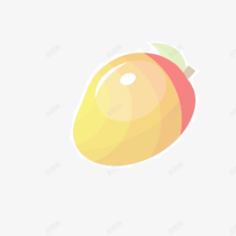 卡通芒果png免抠素材_新图网 https://ixintu.com 卡通芒果 水果 水果芒果 芒果 芒果水果