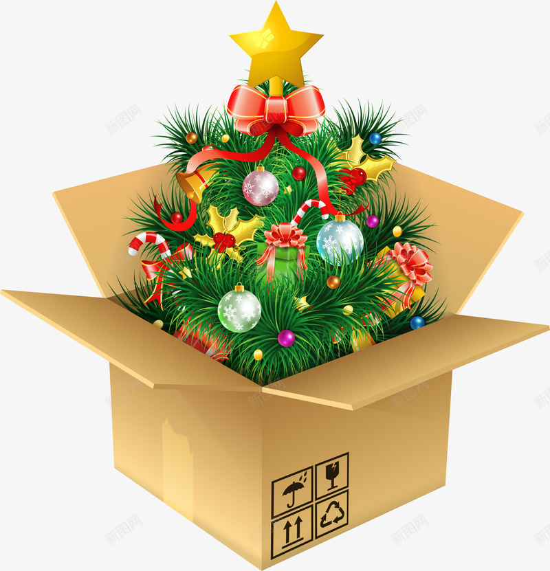 盒子里的圣诞树png免抠素材_新图网 https://ixintu.com 卡通 圣诞 圣诞图片 圣诞树 圣诞装饰 盒子 矢量矢量