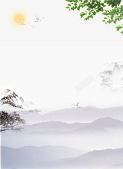 太阳号中国风创意清明节海报高清图片