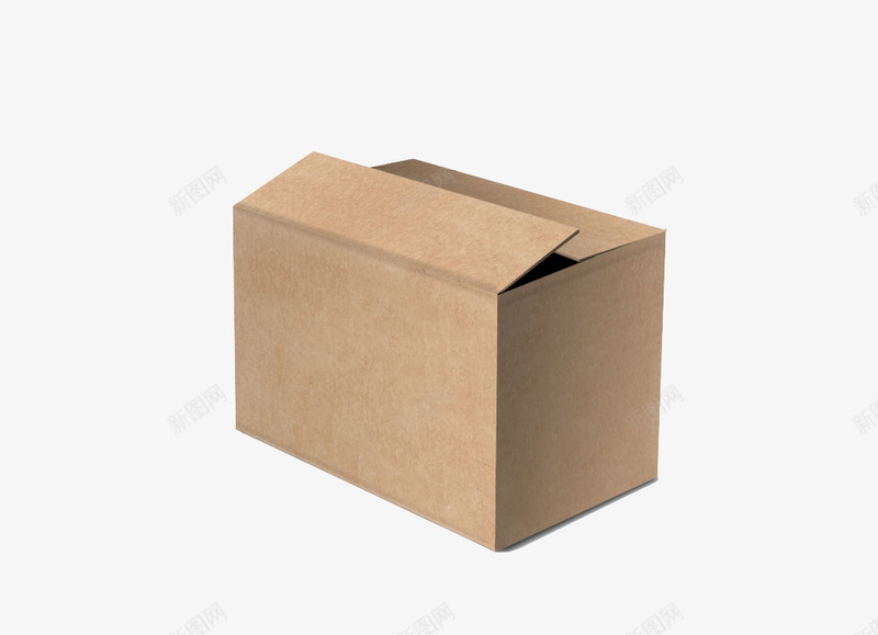一个打开的纸箱png免抠素材_新图网 https://ixintu.com 盒子 箱子 纸盒子 纸箱