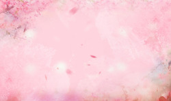 梦幻粉色花瓣装饰背景素材