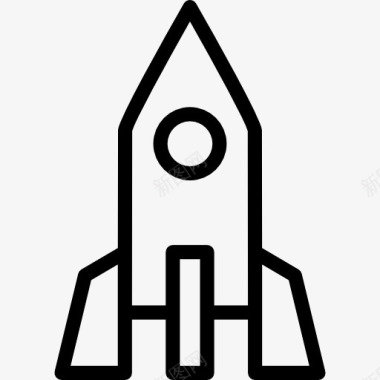 火箭垂直位置图标图标