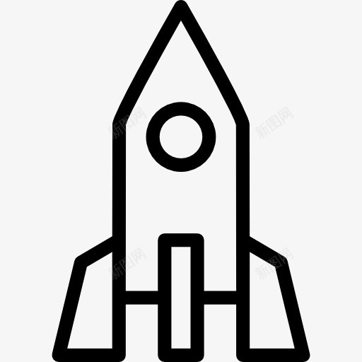 火箭垂直位置图标png_新图网 https://ixintu.com 旅游 火箭 空间 运输 飞船