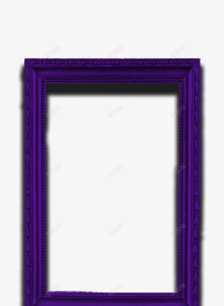 带有浓浓紫色的相框psd免抠素材_新图网 https://ixintu.com 优雅 相框 紫色 边框