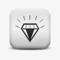 Quimby钻石图标免费下载磨砂白广场图标人东西钻石人图高清图片
