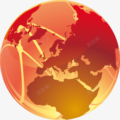 地球装饰元素png免抠素材_新图网 https://ixintu.com 世界地图 信息网络 全球 地球装饰元素 星球