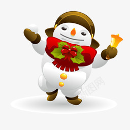 走路的雪人装饰png免抠素材_新图网 https://ixintu.com 装饰 走路 雪人