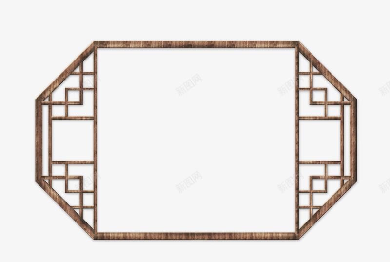 复古窗户png免抠素材_新图网 https://ixintu.com 中国 中国元素 古代 木棍 窗户