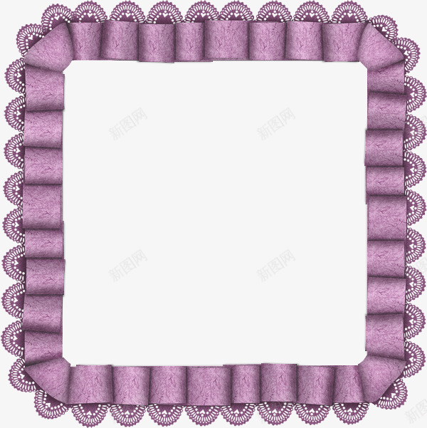 紫色丝带边框纹理相框png免抠素材_新图网 https://ixintu.com png 相框 紫色 纹理 装饰 边框