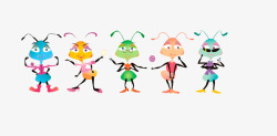 五彩的蚂蚁图片舞动的小蚂蚁高清图片
