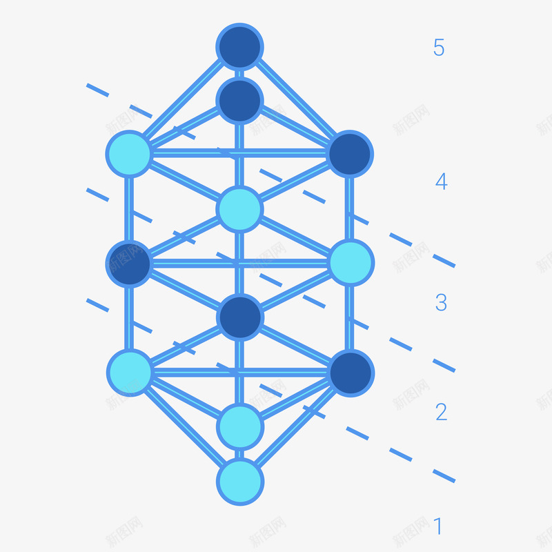 蓝色几何化学科技元素png免抠素材_新图网 https://ixintu.com 几何 分子元素 化学 医药 生物 科学 科学设计元素 科幻插图 科技 线条 细胞