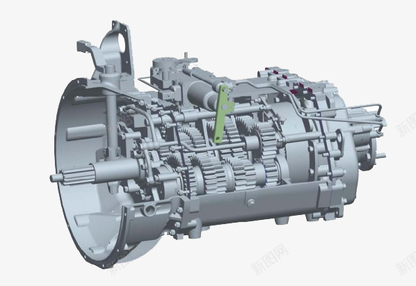 灰色立体平面变速箱png免抠素材_新图网 https://ixintu.com 变速器 变速箱 平面 新型 灰色 立体