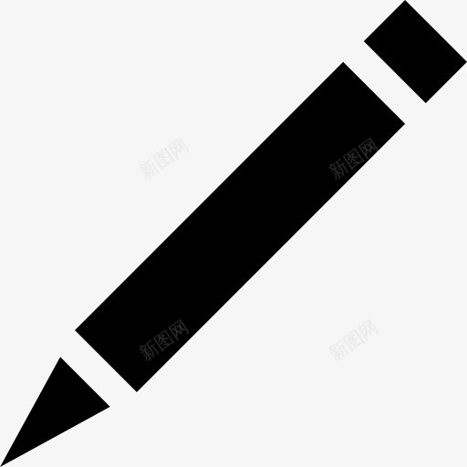 蜡笔笔变体在对角线位置图标png_新图网 https://ixintu.com 笔 美术 蜡笔 蜡笔笔 钢笔工具