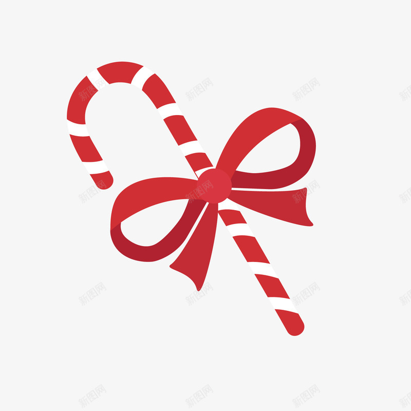 红色圣诞拐杖装饰圣诞元素png免抠素材_新图网 https://ixintu.com 圣诞 拐杖 红色 纹理 绸子 节日 质感