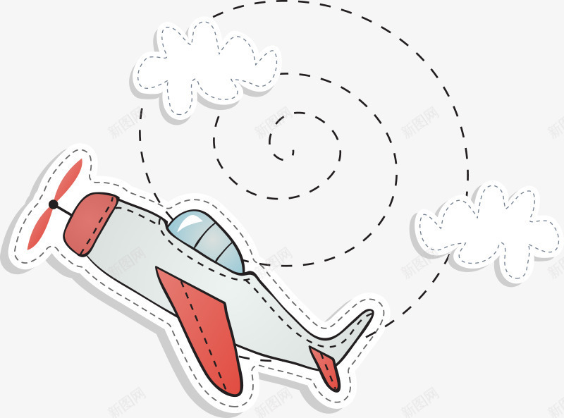 卡通飞翔的飞机png免抠素材_新图网 https://ixintu.com 卡通飞机 幼儿园 梦想 飞机动画 飞翔