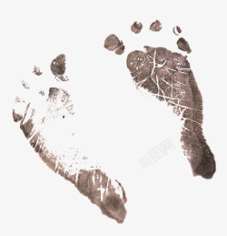 新生儿脚印两个小孩脚印高清图片