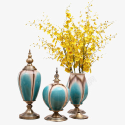 欧式花艺客厅家具花瓶装饰摆件高清图片