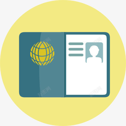 护照图标png_新图网 https://ixintu.com 技术 护照 文件 旅行 英国护照 身份识别
