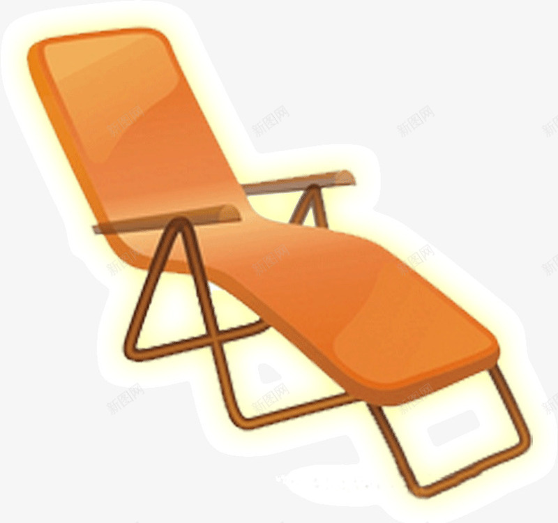 躺椅摇椅png免抠素材_新图网 https://ixintu.com 摇椅 沙滩椅 躺椅