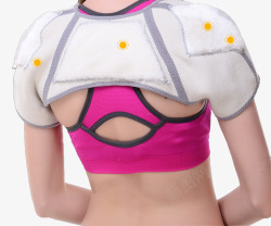 肩颈防护带女性运动防护衣高清图片