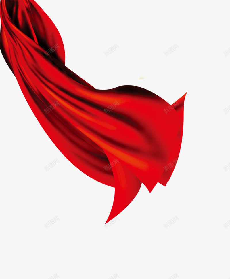 红色绸带飘带png免抠素材_新图网 https://ixintu.com 新图网 红绸 红色素材 红色绸带 织带 飘带