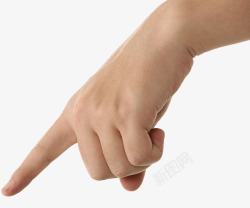商务科技素材左手食指指引高清图片