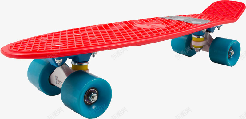 红色Skateboardpng免抠素材_新图网 https://ixintu.com 产品实物 代步 滑板 蓝色滑轮 表演工具