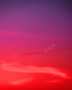晚霞夕阳手绘图背景红色天空高清图片