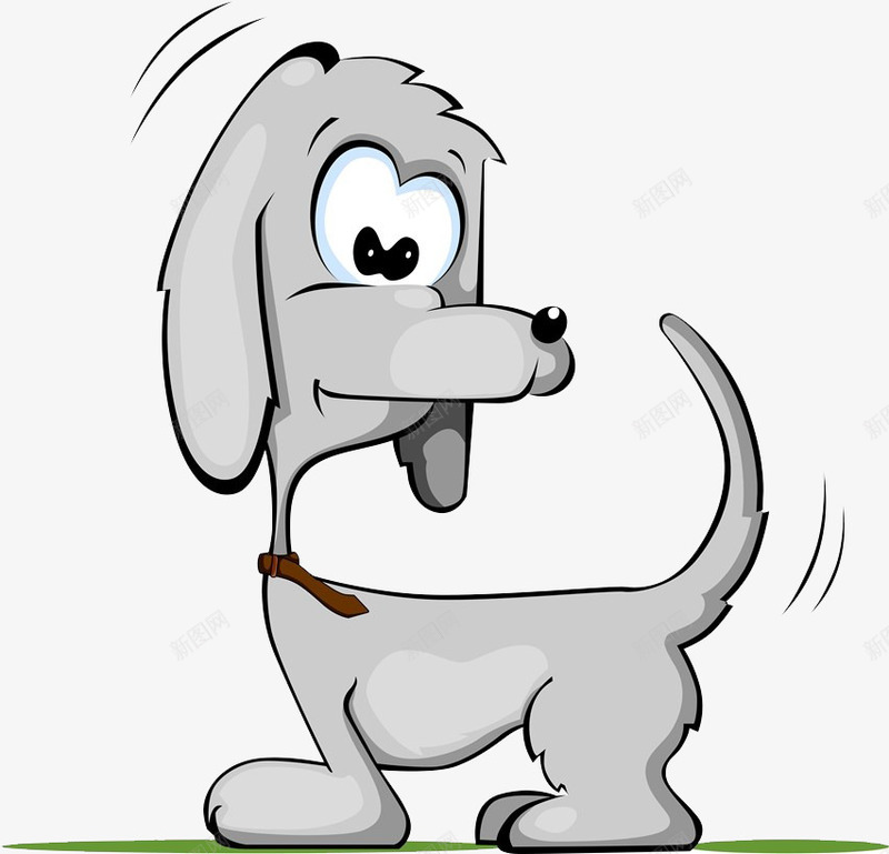 转头的小狗png免抠素材_新图网 https://ixintu.com 卡通手绘 可爱 宠物 小狗 扭头 狗 转头 转头看 转身