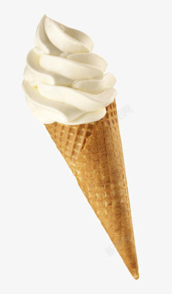 夏天解暑奶油香草冰淇淋高清图片