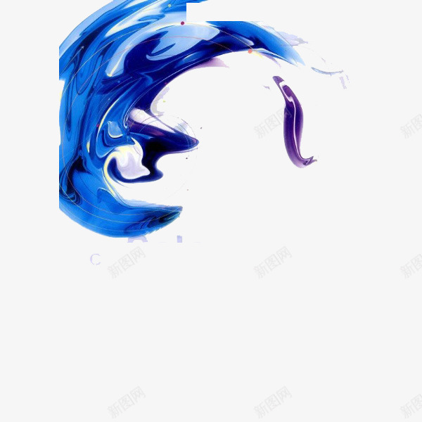 蓝色水纹png免抠素材_新图网 https://ixintu.com 水墨 波纹 蓝色 蓝色水纹