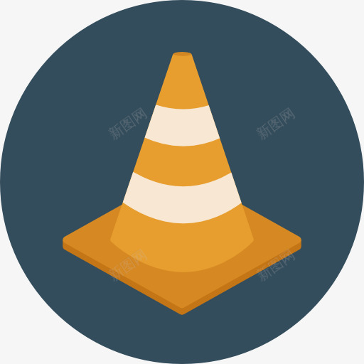 锥图标png_新图网 https://ixintu.com 交通锥 城市 安全 岗位 施工工具 柱 锥