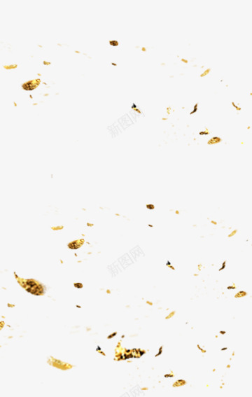 金色丝带漂浮装饰png免抠素材_新图网 https://ixintu.com 丝带 漂浮 装饰 金色