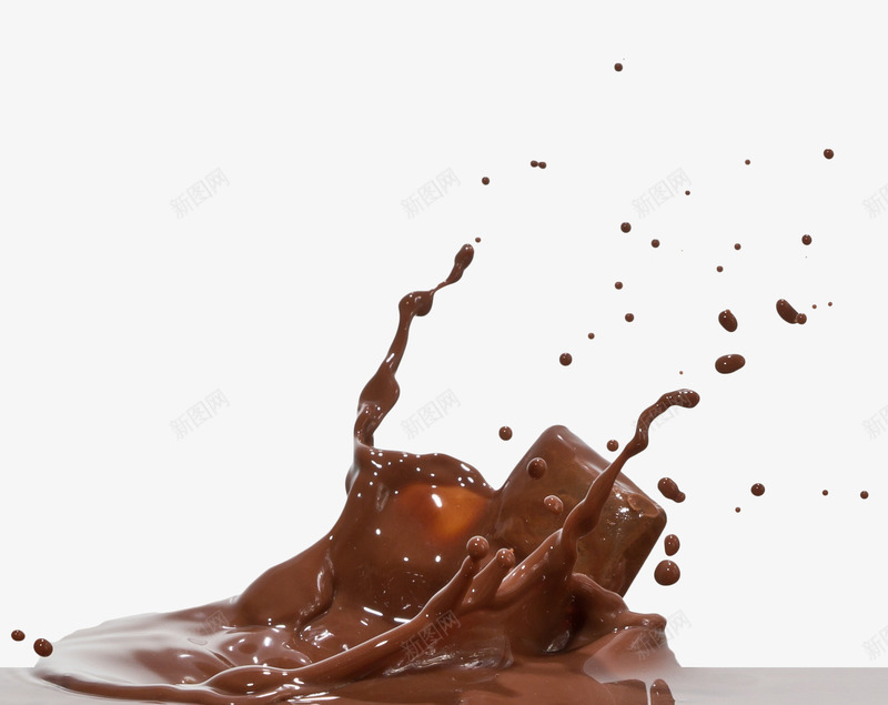 咖啡牛奶滴喷溅图标png_新图网 https://ixintu.com 咖啡 喷溅 奶滴 巧克力 手绘图标 甜品