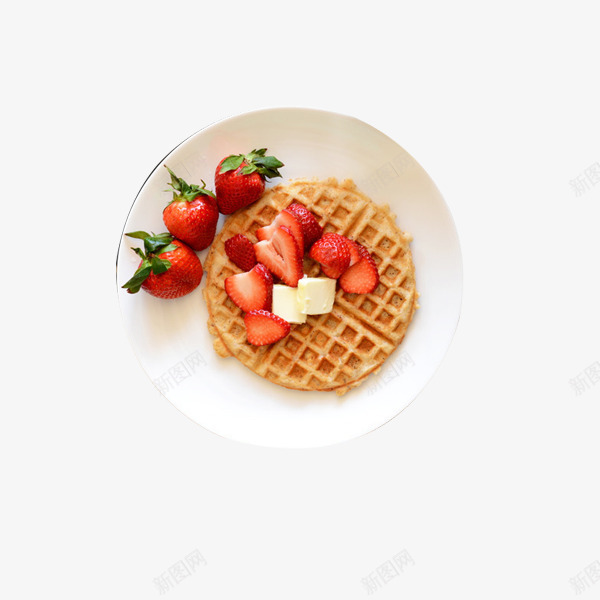 草莓香蕉华夫饼png免抠素材_新图网 https://ixintu.com waffle 填写 实物 快餐 西餐