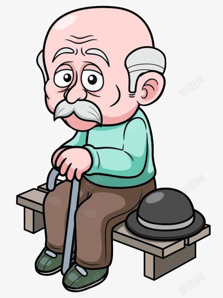 坐在板凳上的老爷爷png免抠素材_新图网 https://ixintu.com 休息 休闲 坐在板凳上 散步 溜达 漫步 老人 老人散步 老爷爷 行走 闲逛