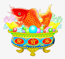 聚宝盆鱼聚宝盆高清图片