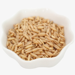农家粮食碗装燕麦米高清图片