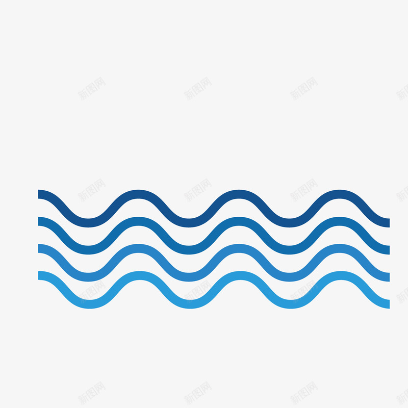 卡通海水纹矢量图ai免抠素材_新图网 https://ixintu.com 卡通 海水 海水纹 矢量图 纹路 蓝色 重复纹路