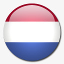 荷兰国旗国圆形世界旗素材