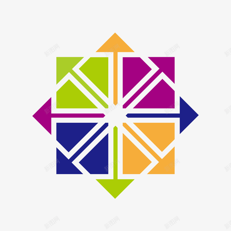 CentOS标志矢量图图标ai_新图网 https://ixintu.com logo logo设计软件 彩色 标志元素 软件网络 矢量图