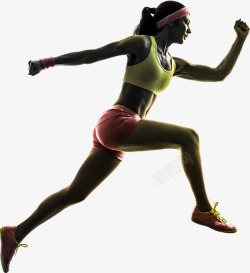 摄影运动跑步女运动员素材
