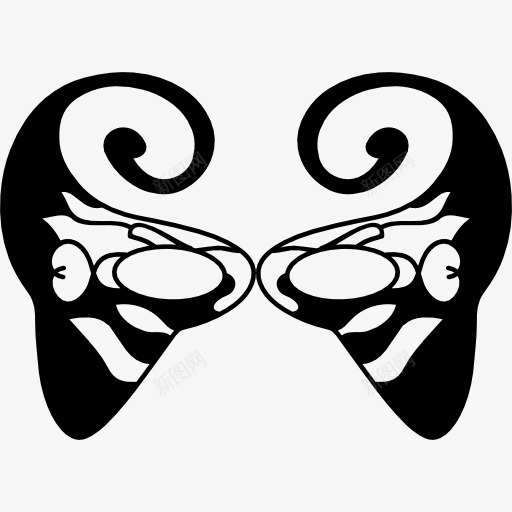 有趣的和优雅的狂欢节面具的妇女图标png_新图网 https://ixintu.com 优雅 原来 口罩 女性 有趣 狂欢 眼睛 螺旋