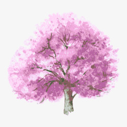 紫色树林树树木高清图片