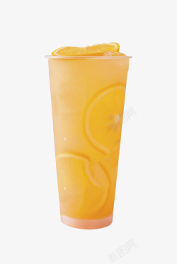 鲜橙果茶鲜橙水果茶奶茶高清图片