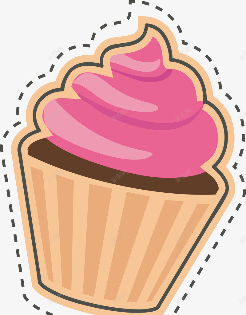 精美蛋糕贴纸png免抠素材_新图网 https://ixintu.com 冰激凌 创意 少女心 精美贴纸 蛋糕 蛋糕贴纸